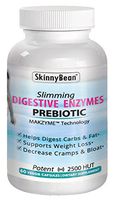 Skinny Bean Digestive Enzymes Prebiotic for Bloating, Puffiness for Natural Digestive Formulation