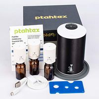 PtahTex Waterless Car Diffuser, Atomizing Nozzle 3Pcs, Battery Operated, Portable Aromatherapy, Black