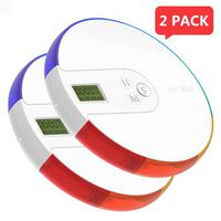 YepLife Automatic Pill Dispenser, Round Weekly 7-Day Electric Medicine Pill Organizer Case with Removable LED Alarm Timer - 7 Rainbow (2)