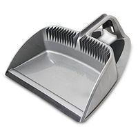 Libman Commercial 2126 Step-On Dust Pan, Polypropylene, 16" Wide, Gray and Black (Pack of 4)