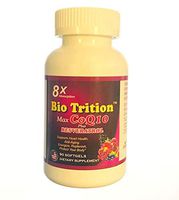8X Absorption Max CoQ10 Plus Resveratrol Supports Heart Health, Anti-Aging,Energize,Replenish,Protect. 90 Softgels Dietary Supplement.