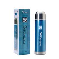 Insulin Cooler Flask Mini Portable Insulin Fridge Refrigerated Cup Insulin Pen Cooler Box Portable Bag Mini Fridge Blue (Blue 72 hrs)