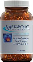 Metabolic Maintenance Mega Omega - 430 Milligrams EPA + 215 Milligrams DHA, Superior Fish Oil for Heart, Brain + Joint Support (100 Softgels)
