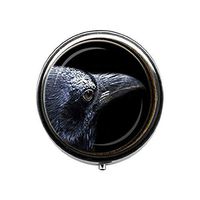 Raven Pill Box Black Raven Pill Box,Goth Jewelry,Bird Candy Box,Gift Candy Box, Wizard Candy Box