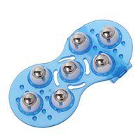 SUPVOX Massage Glove Roller Rolling Ball Body Hand Massager Glove Blue