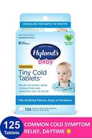 Hyland's Baby Tiny Cold Tablets, Natural Relief of Runny Nose, Congestion, and Occasional Sleeplessness Due to Colds, 125 Quick-Dissolving Tablets