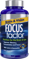 Focus Factor Brain & Vision - Eye Vitamin & Mineral Supplement w/Lutein and Zeaxanthin from AREDS 2 Study (120 Count)