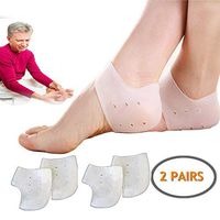 Gel Set - 2 Pairs - Heel Protectors - Relieve Heel Pain from Plantar Fasciitis - Heel Spur - Cracked Heels
