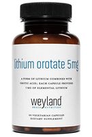 Weyland: Lithium Orotate - 5mg of Elemental Lithium per Vegetarian Capsule