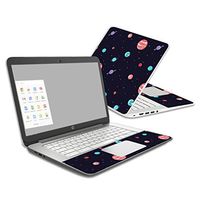 MightySkins Skin Compatible with HP Chromebook 14 (2014) - Bright Night Sky | Protective, Durable, and Unique Vinyl Decal wrap Cover | Easy to Apply, Remove, and Change Styles | Made in The USA