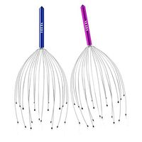 Heeta Shampoo Brush Bundle with 2-Pack Scalp Massager 20 Fingers Scratcher for Deep Relaxation