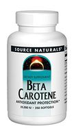 Source Naturals Beta Carotene 25000 iu Antioxidant Protection - Converted By Body To Vitamin A - 250 Softgels