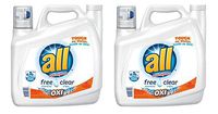 all with Stainlifters Oxi Free Clear Liquid Laundry Detergent, 141 fl oz (Pack of 2)