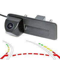 Auto Wayfeng WF CCD 600Line Dynamic Trajectory Trunk Handle Rear View Camera for Skoda Roomster Fabia Yeti Superb Audi A1 Backup Camera
