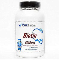 Biotin 5000mcg // 100 Capsules // Pure // by PureControl Supplements
