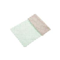 1Pc Cleaning Cloth Kitchen Microfiber Towel Car Care Polishing Cleaning Dish Washing Towels Scouring Pad,Green,1Pc