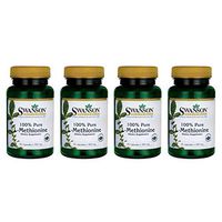 Swanson Amino Acid 100% Pure L-Methionine 500 Milligrams 30 Capsules (4 Pack)
