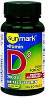 sunmark - Vitamin D-3 Supplement - 2000 IU Strength - Softgel - 100 per Bottle-MCK