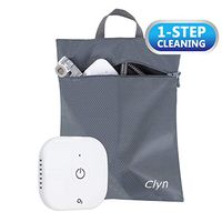 Clyn O3N Ultra-Compact Cleaner and Sanitizer Kit with Large Smell-Proof Sanitizing Bag,One-Step Cleaning,Portable and Rechargeable Cleaner for All Masks,Pillows,Hoses and Humidifier
