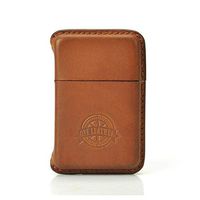 Lxc Smoking Set/Cigarette Box Leather Handmade Cigarette case Leather Box Creative Travel Out Portable Men's Gift Ladies Gift 10 Sticks Mute (Color : Brown)