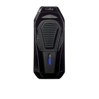 Colibri Boss Triple-Jet Lighter w/Cutter - Black & Black