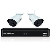 Night Owl WNVR201-42P-B 4 Channel 1080p Wireless Smart Security Hub with 2 x 1080p Infrared IP Cameras and 1 TB HDD, White