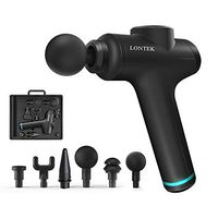 Umay Handheld Percussion Massage Gun Vibration Muscle Massager Body Pain Relief-6 Heads Adjustable 5 Speeds Level