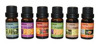 100% Pure Therapeutic Grade Essential Oil (Blended) 6 Scents of 10ML Combo Set (De-Stress, Muscle Relief, Kama Sutra, Slim, Anti Anxiety, Calm Down) Aromatherapy