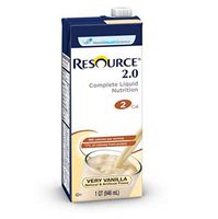Resource 2.0 Complete Liquid Nutrition 27600000 32 oz Case of 12, Very Vanilla