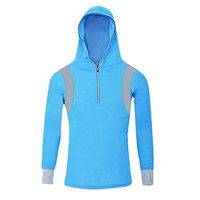 BBT-Shop Men's Raincoat Hooded Jacket Sweatshirt Outdoor Fishing Suit Waterproof Lightweight Blouse Windbreaker Rain Coat Winter Rain Top Ultra-Light Zipper Long Sleeve Cycling Bicycle Wind Coat