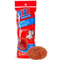 Brillo Basics Copper Scour Pads, 3-ct. Packs - 5 BAGS