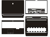 Special Black Leather Skin stickers Cover guard For 2019 release Alienware Area-51m 17.3"