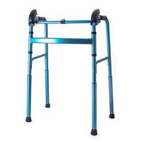 Folding Walker - Lightweight Height Adjustable Walker w/Bonus Glides - Suitable for Elderly & Disability Supports up to 100KG