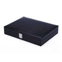 Smoking Set/Cedar Wood Lined Leather Cigarette Case Travel Portable Cigar Cutter and Humidifier Hygrometer Can Accommodate 20 Cigars Men's Gift Box Mute