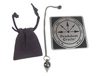 xeonix Stainless Steel Pendulum Oracle Kit with Pouch and Instruction Card