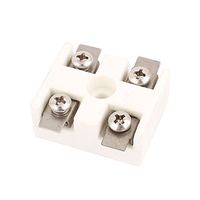 uxcell 30A 2 Way 5 Hole 2W5H High Temperature Ceramic Terminal Block Wire Connector
