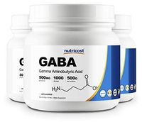 Nutricost Pure GABA (Gamma Aminobutyric Acid) Powder (500 Grams/1.1 pounds) (3 Pack)