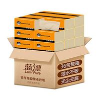 Raw Wood Pulp Natural 3-Layers Paper Towels 36 Packs Skin Care More Hygroscopic No Additives Multifold Tissue