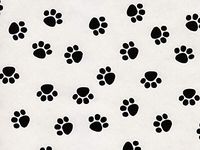 Puppy Paw Print Gift Wrapping Paper Roll - 24" x 15'