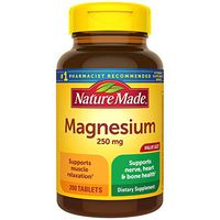 Nature Made Magnesium Oxide 250 mg Tablets, 200 Count Value Size for Nutrition Support† (Pack of 3)