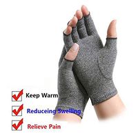 Brace Arthritis Hand Compression Gloves – Comfy Fit, Fingerless Design, Breathable & Moisture Wicking Fabric – Alleviate Rheumatoid Pains, Ease Muscle Tension, Relieve Carpal Tunnel Ache,M