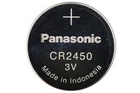5 x CR2450 Panasonic 3 Volt Lithium Coin Cell Batteries