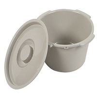 XIHAA Universal Replacement Plastic Commode Pail, With Lid, Durable And Sturdy, Easy To Clean