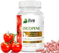 Lycopene 30 mg – All Natural Prostate Supplements for Men. Promotes Heart Health and Immunity. Menopause and Bone Health Support. Non GMO - by Jiva Botanicals