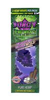 2 Total Natural Juicy Jays Hemp Wraps Grapes Gone Wild Flavor (1 Pack of 2) Made of Pure Hemp Non Tobacco + Limited Edition Beamer Smoke Sticker Producers of Juicy Jays Rolling Papers