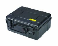 Cigar Caddy 40, 40-Cigar Waterproof Travel Humidor, Super Strong Structure, Stainless Steel Latch Hinges, Black Matte