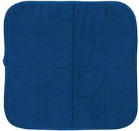 Comfort Finds Quilted Waterproof Seat Protector - 20 X 21 Washable Reusable Chair Pad (Pack of 3, Navy)