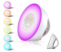 Alarm Clock,Wake up Light For Kids,Best Sunrise FM Radio Alarm Clocks with USB Charger,sunlight and Sunset simulator Sleep Night Light with 6 Nature Sounds Digital Alarm Clock For Heavy Sleepers