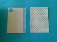 Caspari 75912E43 Embassy Blank Cards Blue and Green Dots with White Lined Envelopes