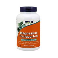 NOW Supplements, Magnesium Transporters with 5 Forms of Magnesium for Optimal Bioavailability, 180 Veg Capsules